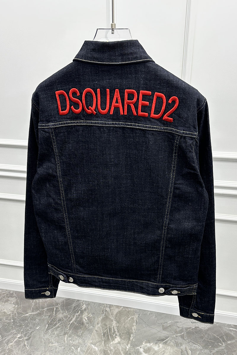 Dsquared2 Мужская джинсовая куртка тёмно-синего цвета