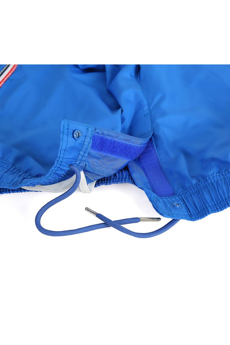 Moncler Мужские тёмно-синие шорты logo-patch