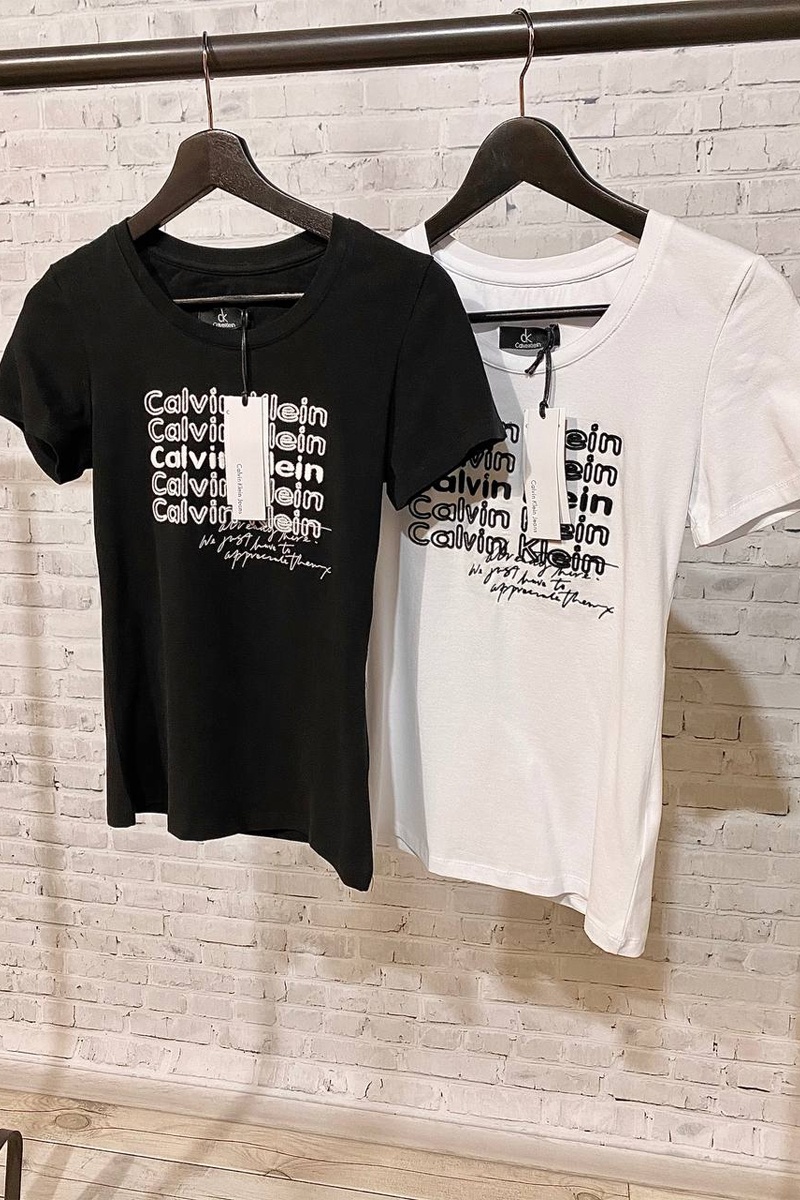 Calvin Klein Женская брендовая футболка - White