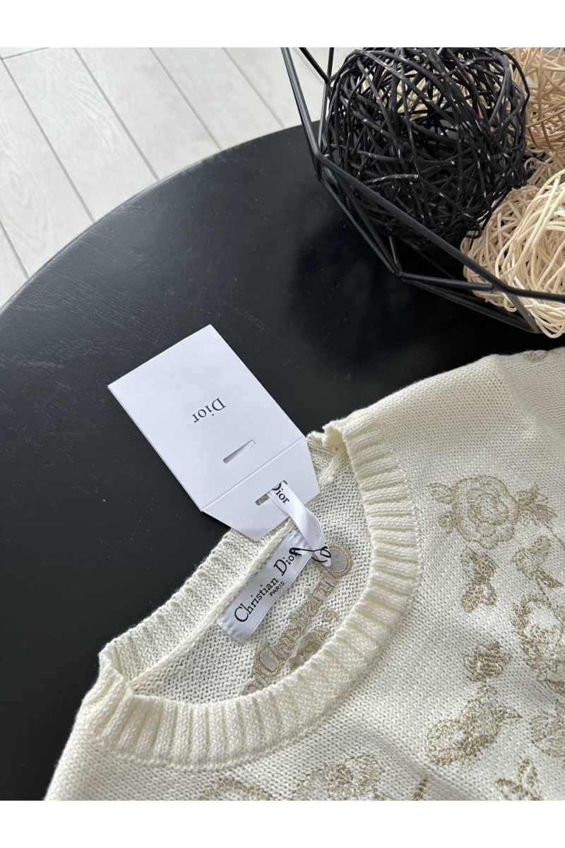 Dior Женский джемпер белого цвета 