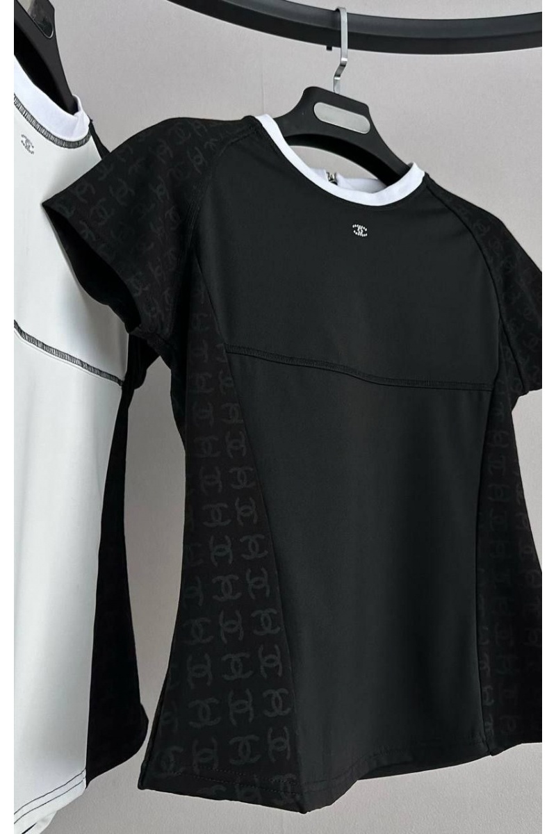 Chаnеl Женская футболка чёрного цвета