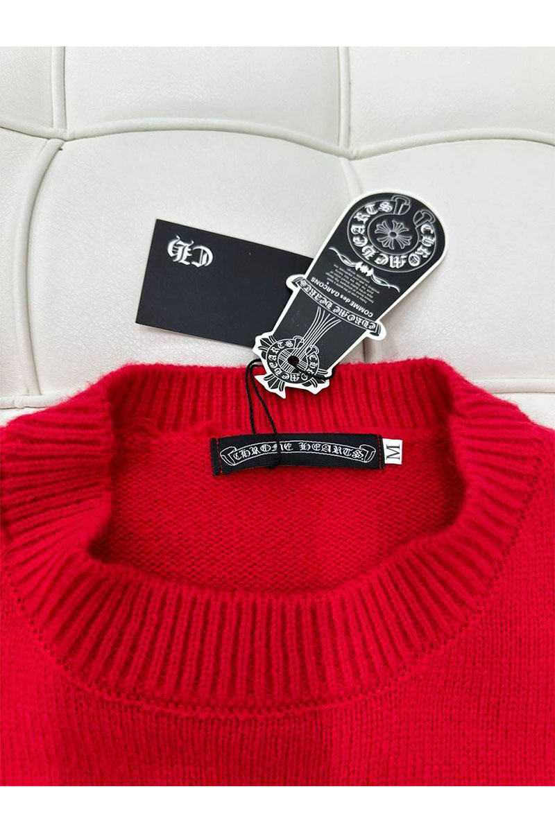  Женский красный свитер Chrome Hearts