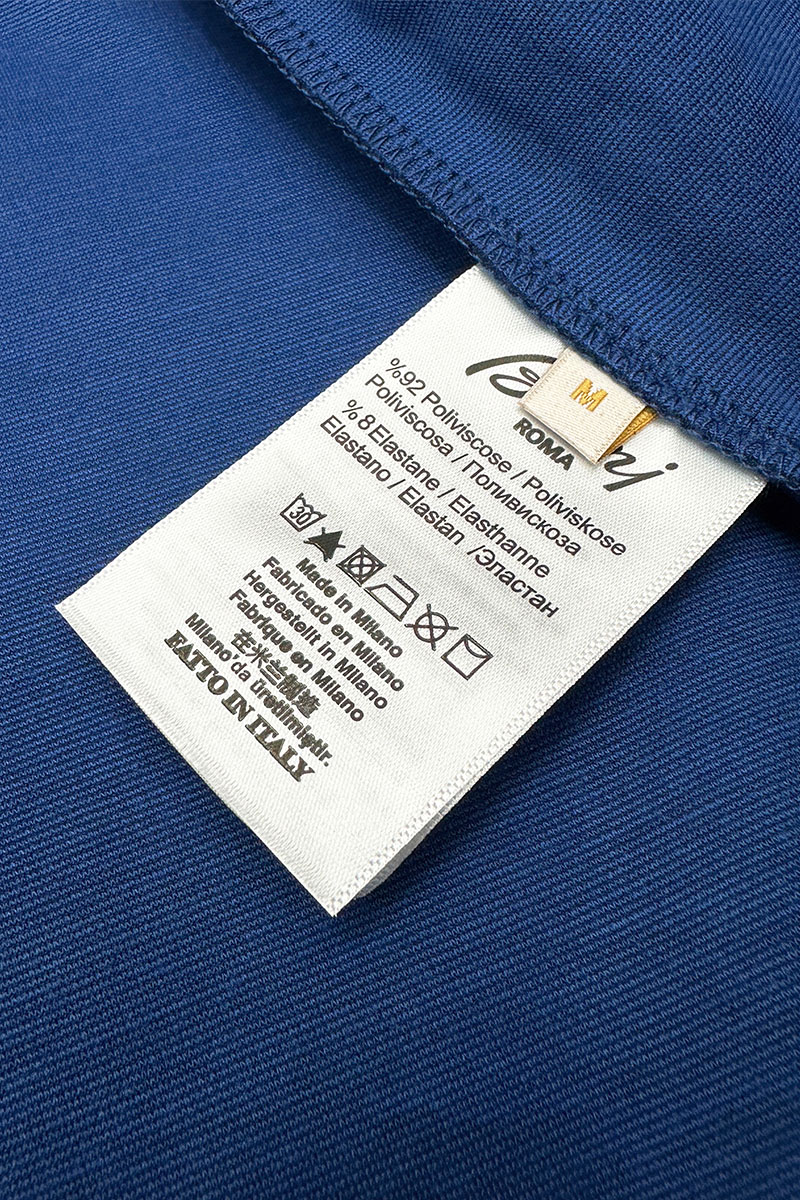Brioni Мужской синий костюм logo-embroidered