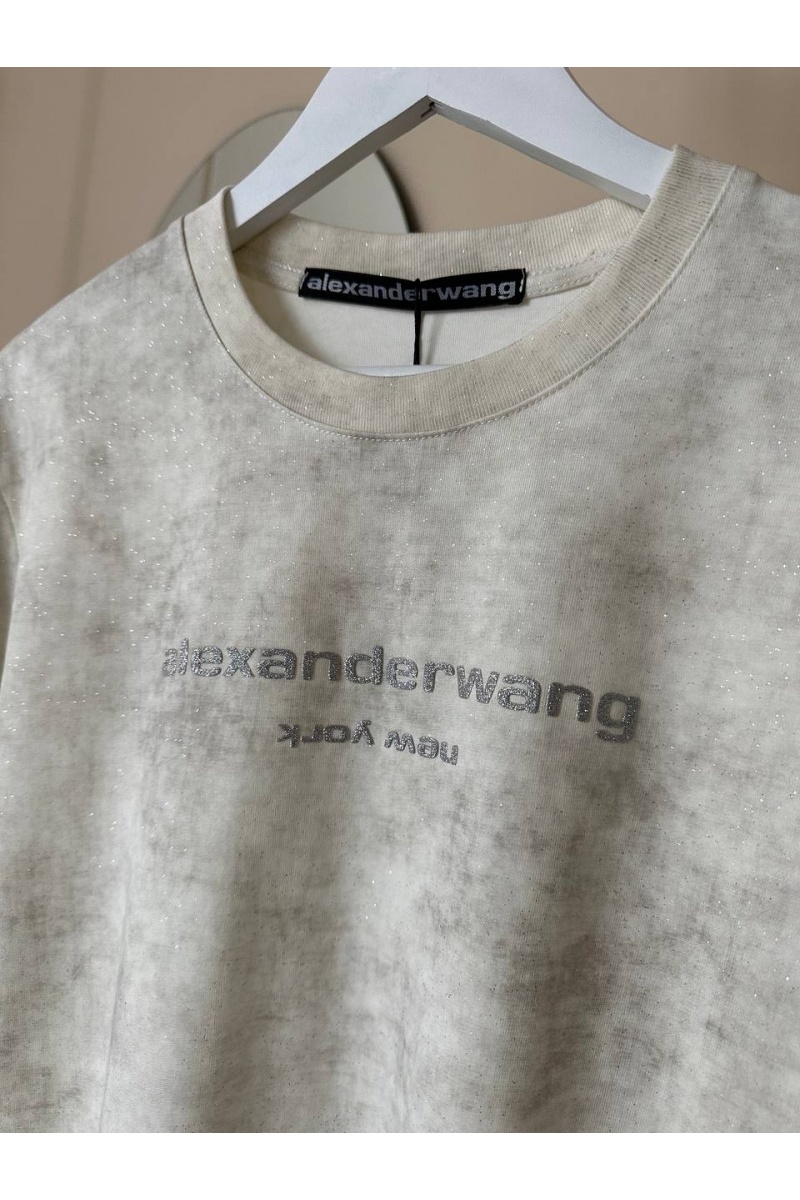 Alexander Wang  Женская оверсайз футболка белого цвета