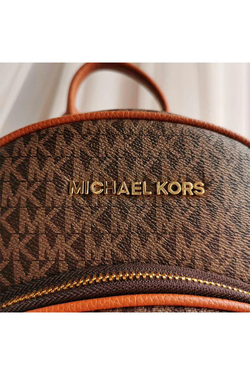 Michael Kors Коричневый рюкзак Abbey Medium Signature 29x25 см