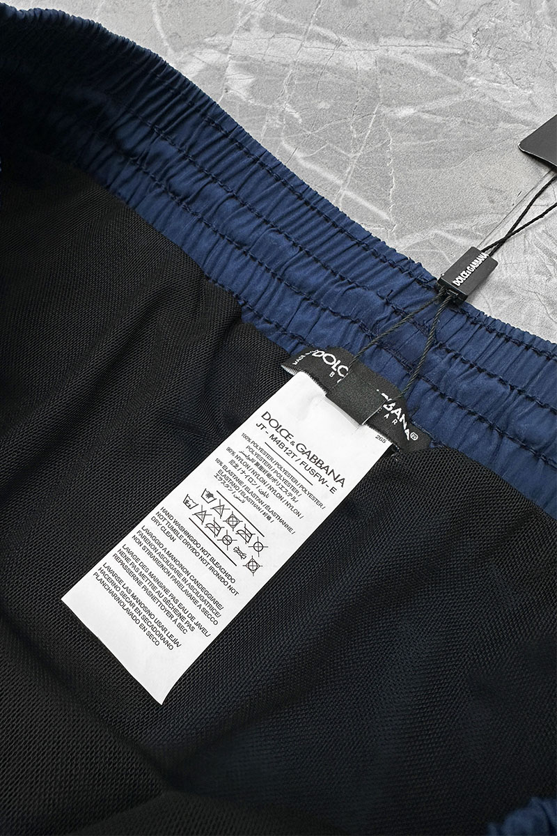 Dоlсе & Gаbbаnа Мужские синие шорты logo-plaque 