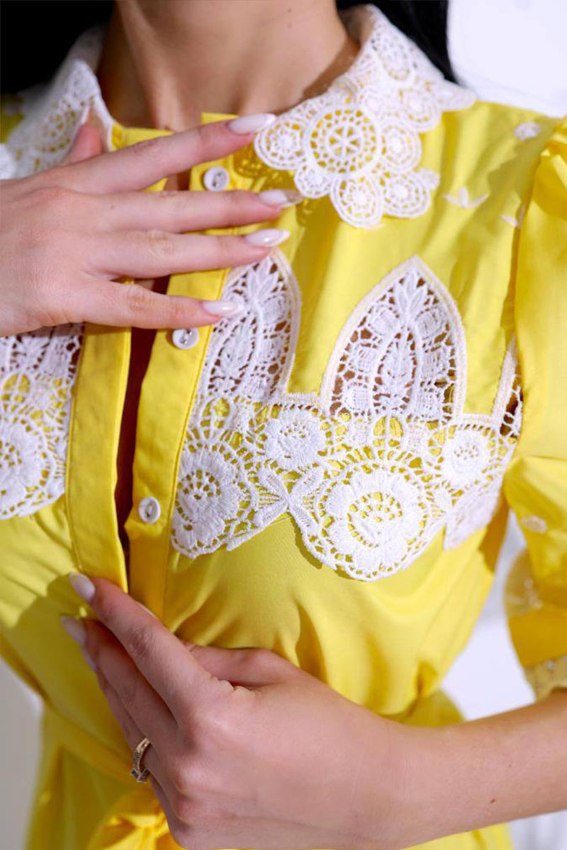 Designer Clothing Женское платье жёлтого цвета