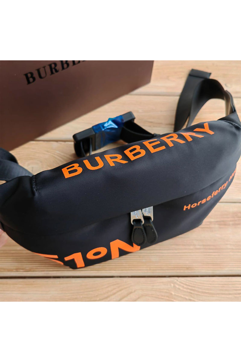 Burberry Нейлоновая сумка на пояс Coordinates Print 23x16 см