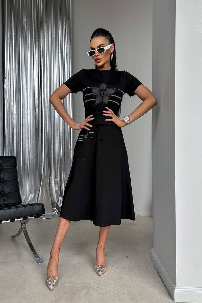 Dior Женский чёрный костюм 