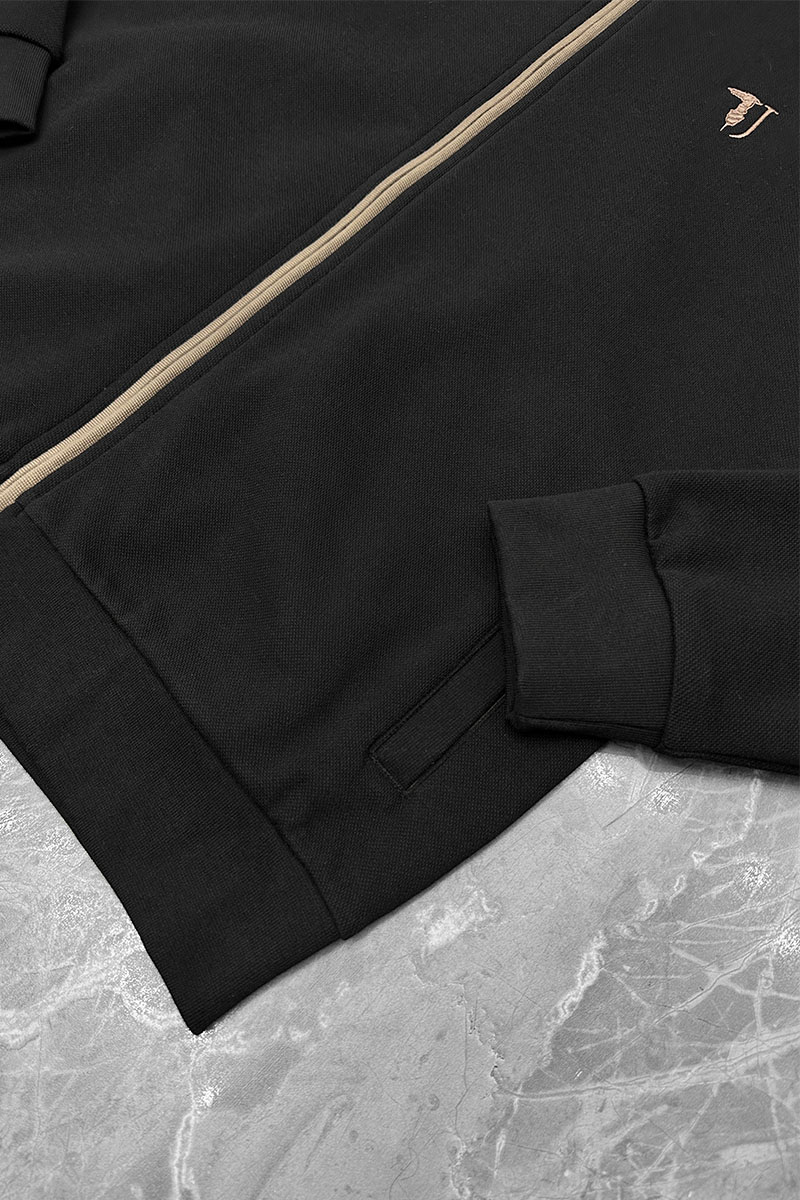 Trussardi Спортивный костюм logo-embroidered - Black