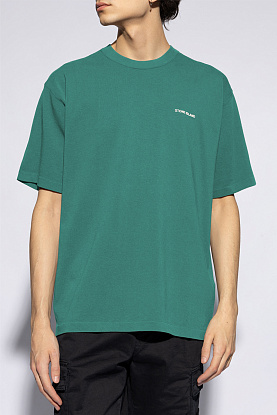 Мужская футболка зелёного цвета