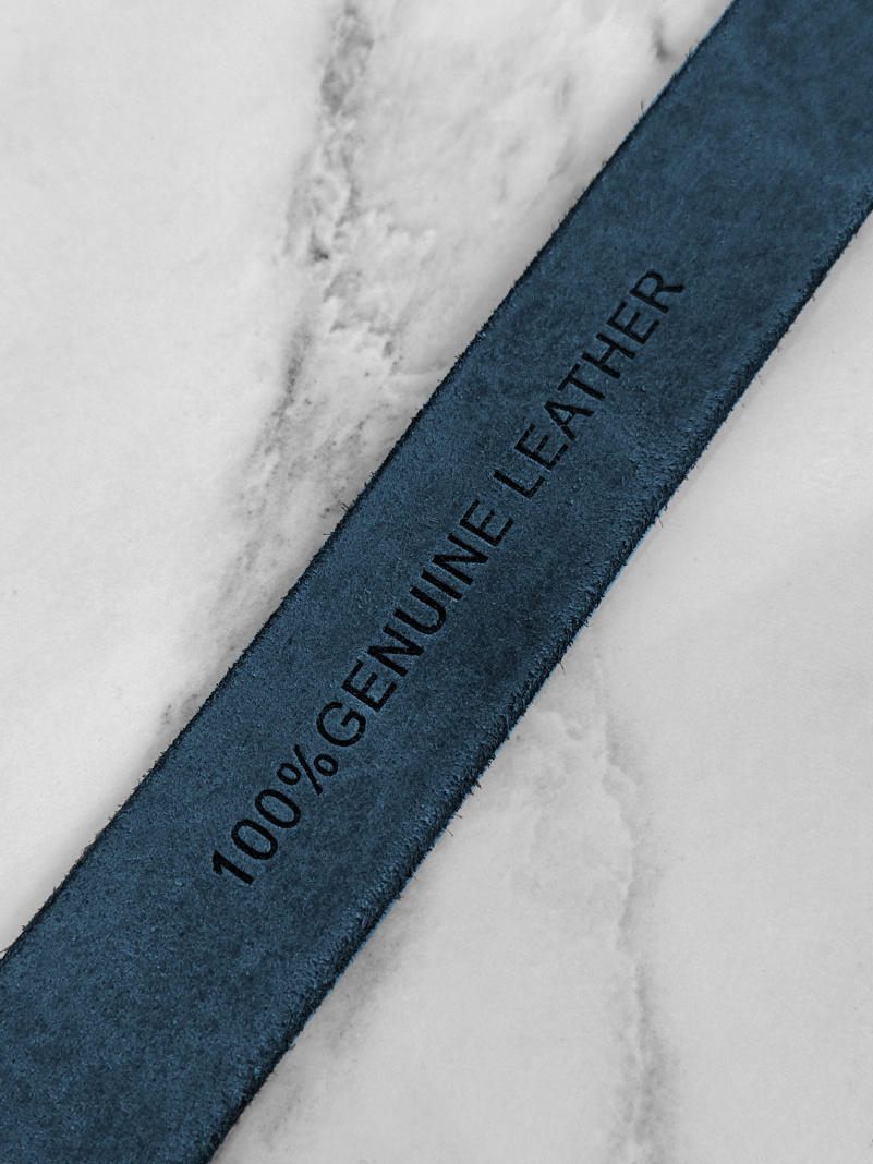 Tommy Hilfiger Мужской кожаный ремень тёмно-синего цвета