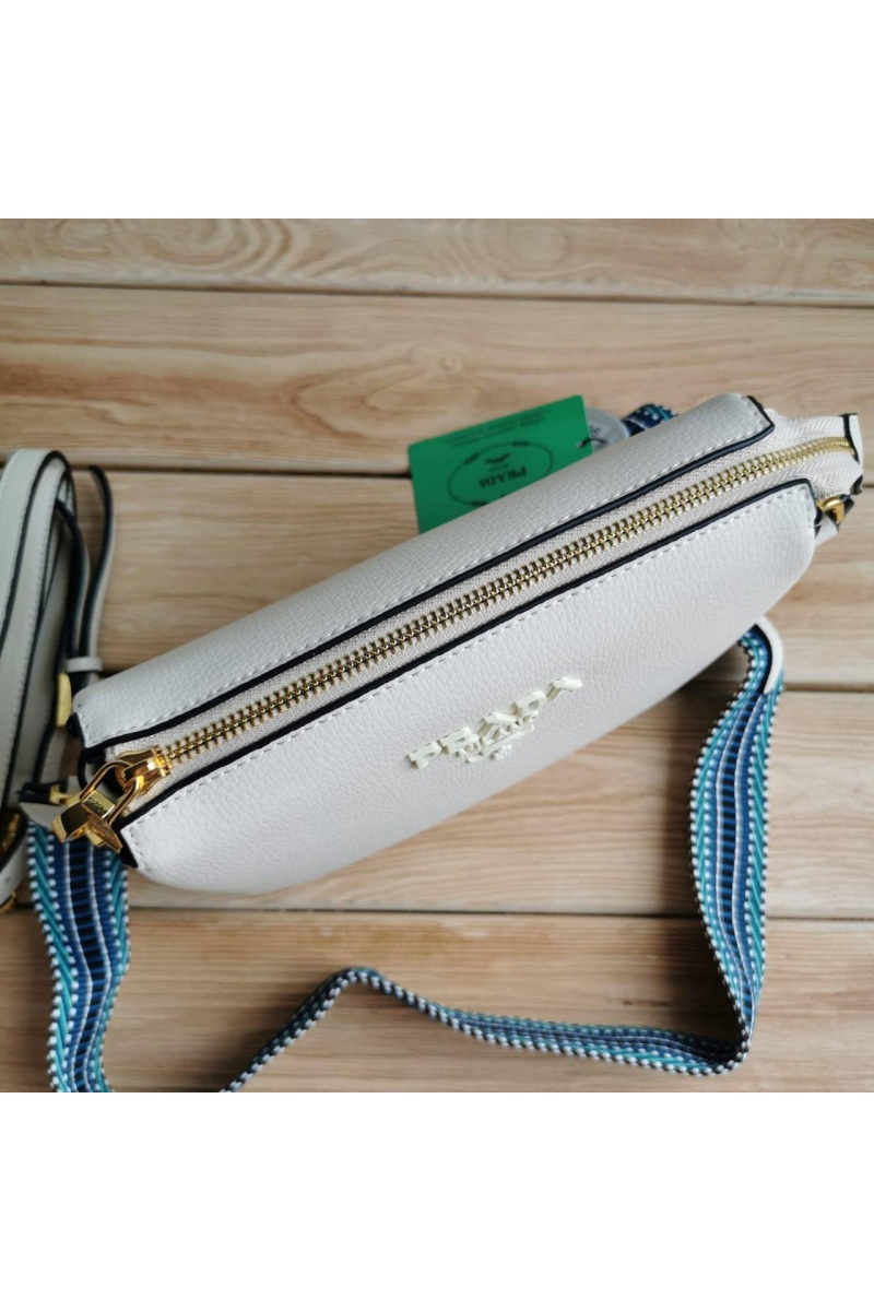 Prada Кожаная сумка 24x16 см - White