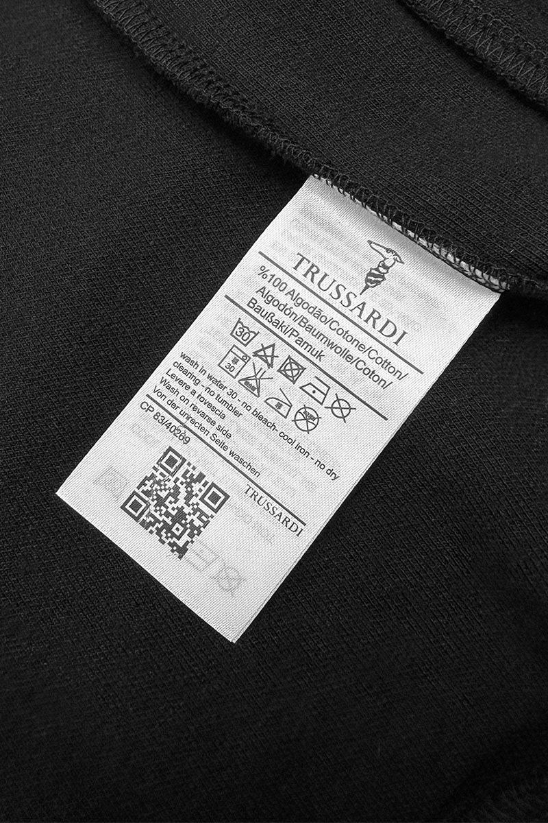Trussardi Спортивный костюм logo-embroidered - Black