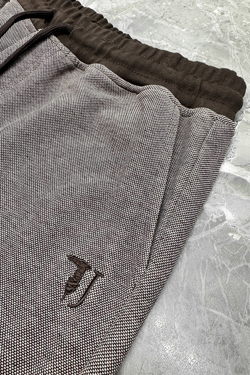 Trussardi Мужские штаны embroidered logo - Brown 