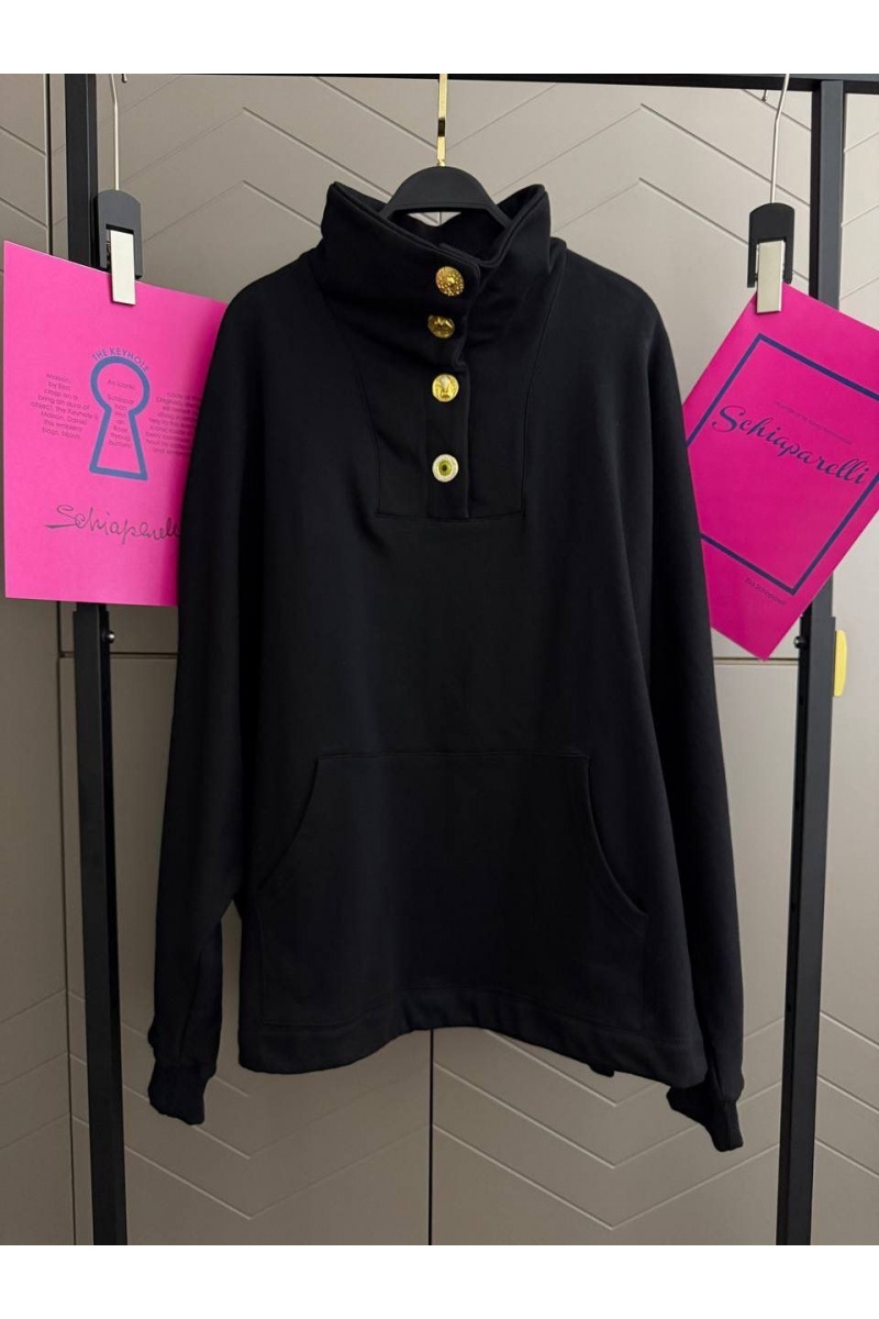 Schiaparelli Женская кофта с высоким горлом premium - Black