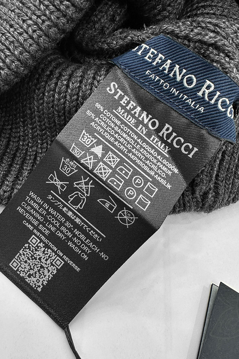 Stеfаnо Riссi Шапка logo-embroidered - Dark Grey