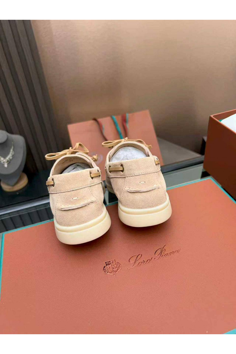 Loro Piana Женские замшевые лоферы premium