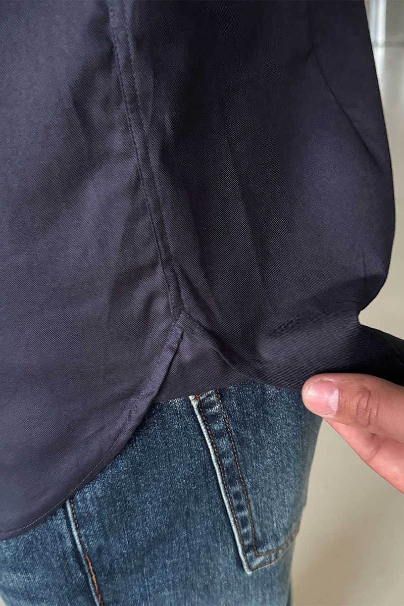 Burberry Мужская рубашка logo-embroidered - Navy