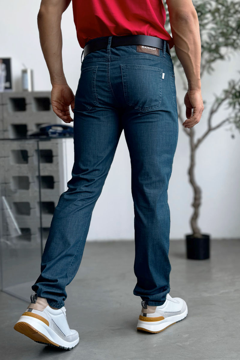Canali Мужские джинсы regular fit - Navy