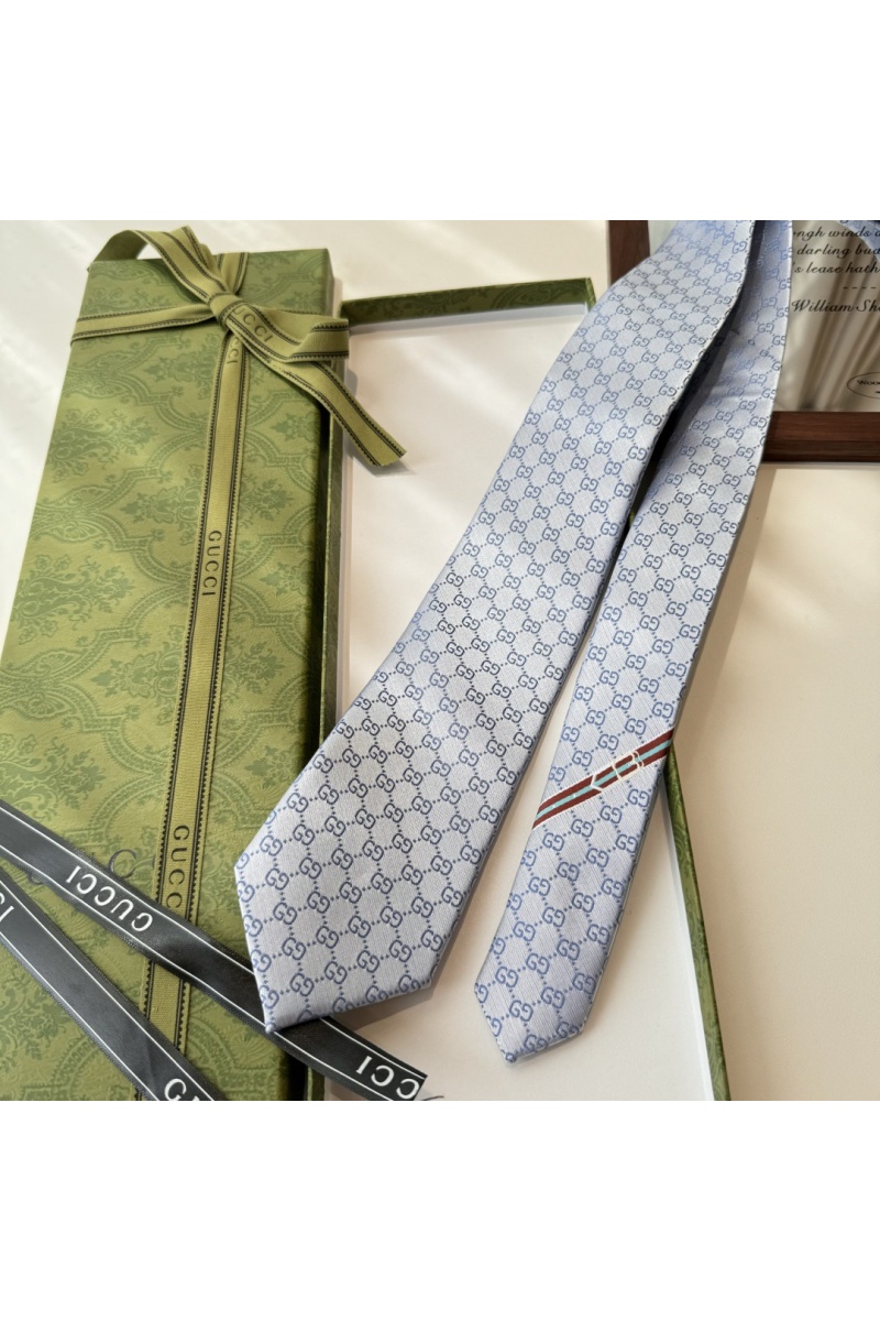 Gucci Галстук GG Monogram premium 146x7 см - Blue