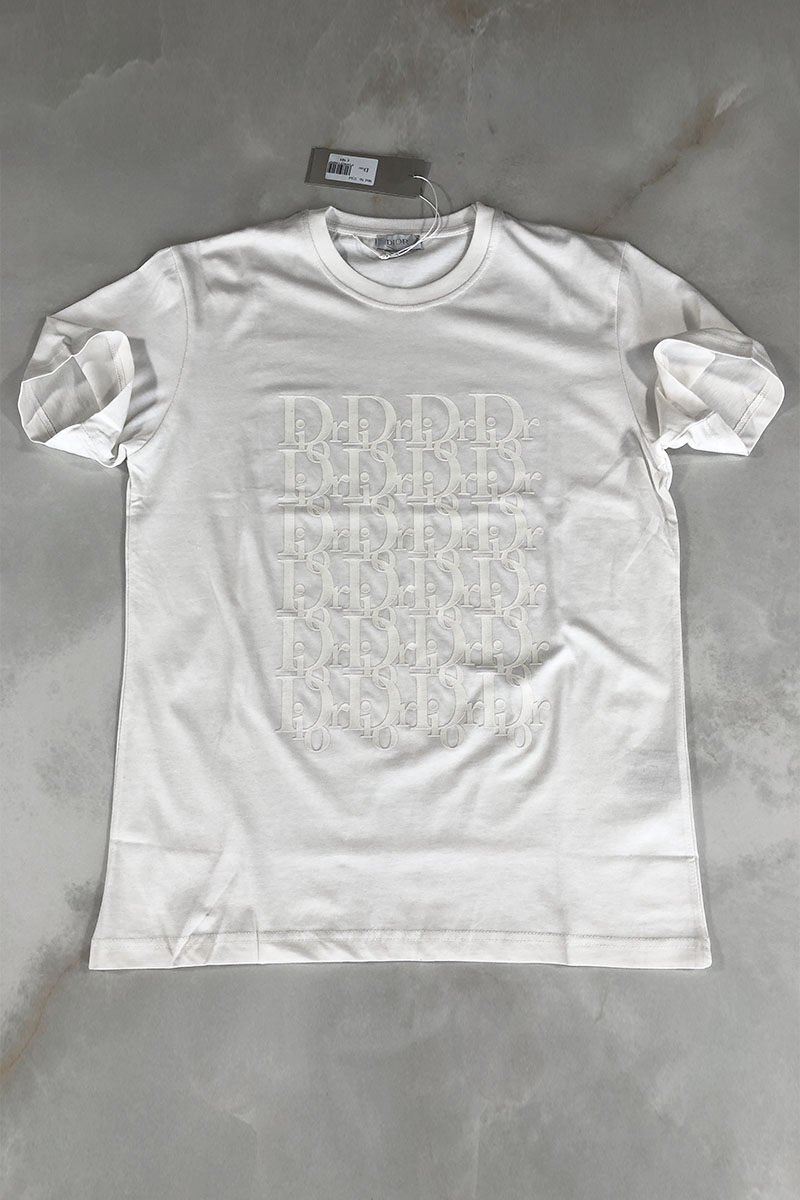 Dior Белая мужская футболка