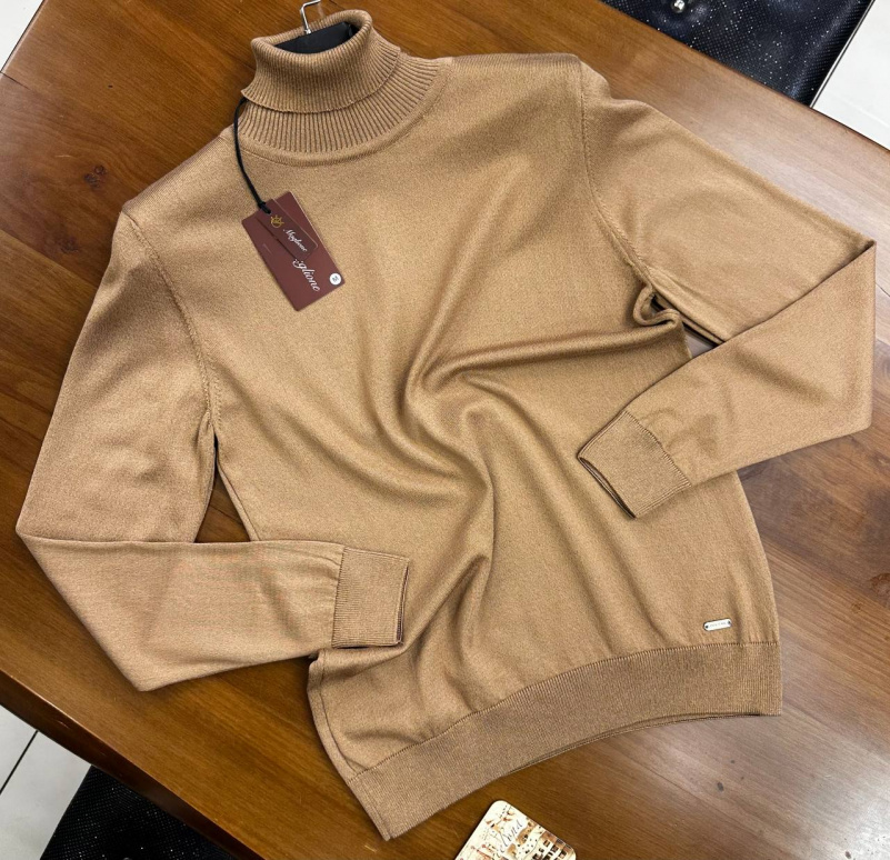 Designer Clothing Мужская бежевая водолазка Maglione