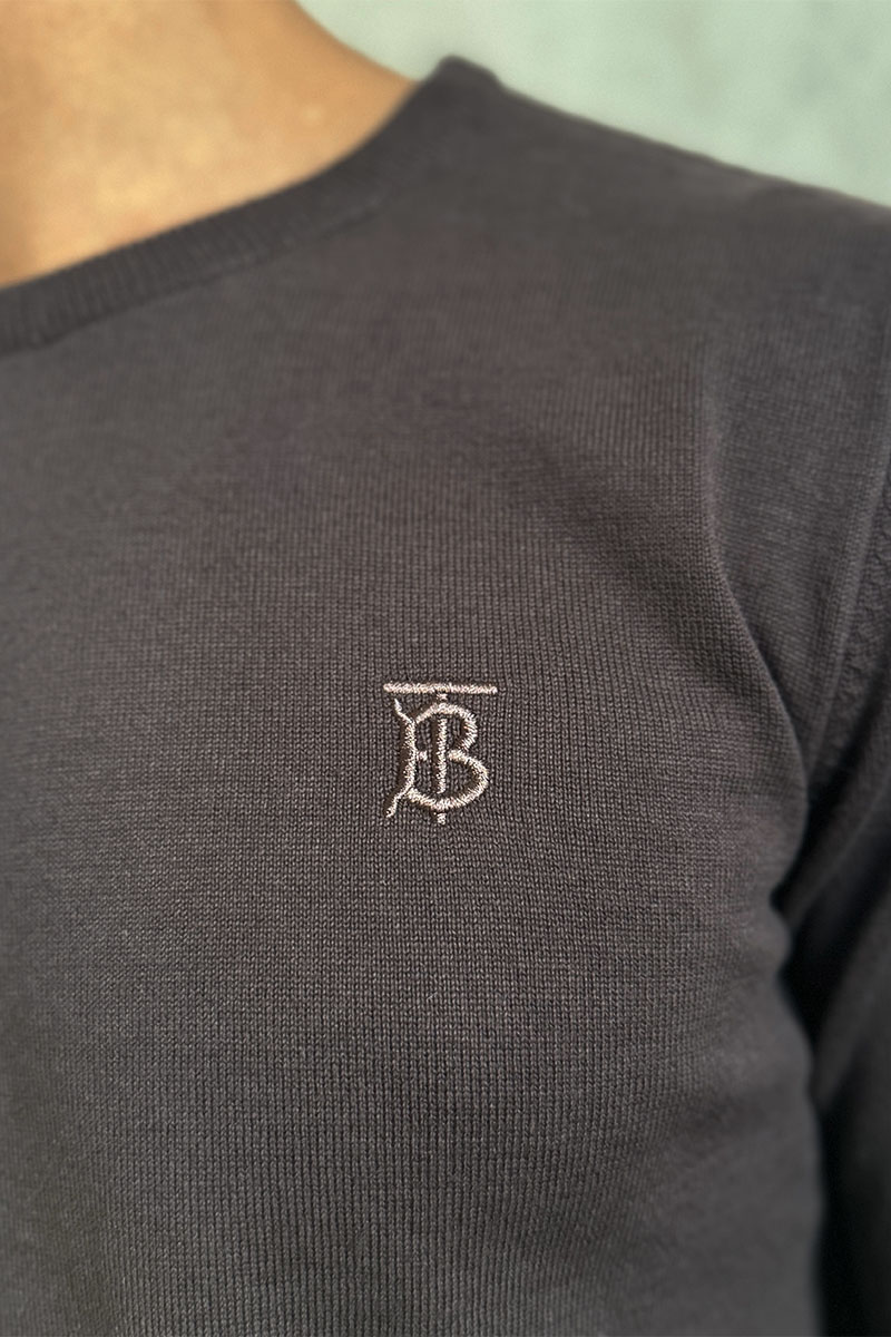 Burberry Мужской джемпер TB logo embroidered - Brown