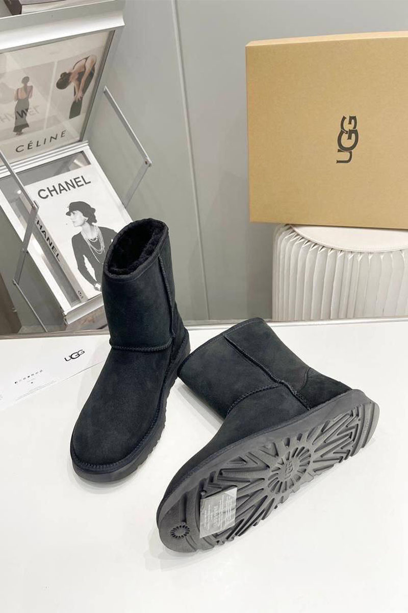 UGG Мужские чёрные ботинки Classic