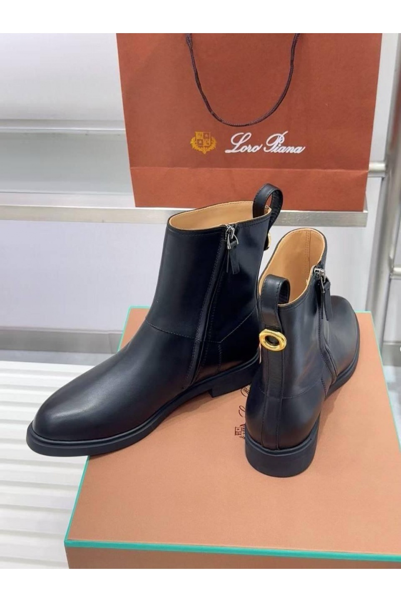 Loro Piana Женские кожаные сапоги premium