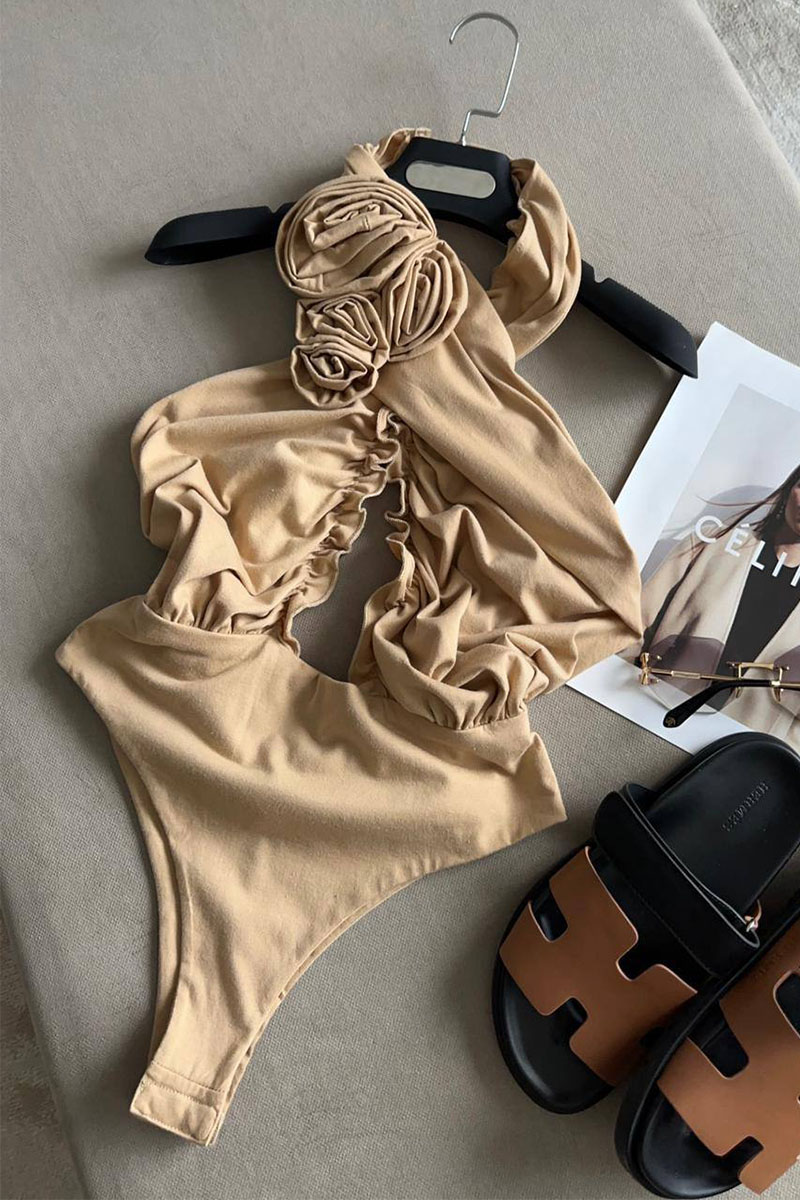 Designer Clothing Женское бежевое боди Magda Butrym