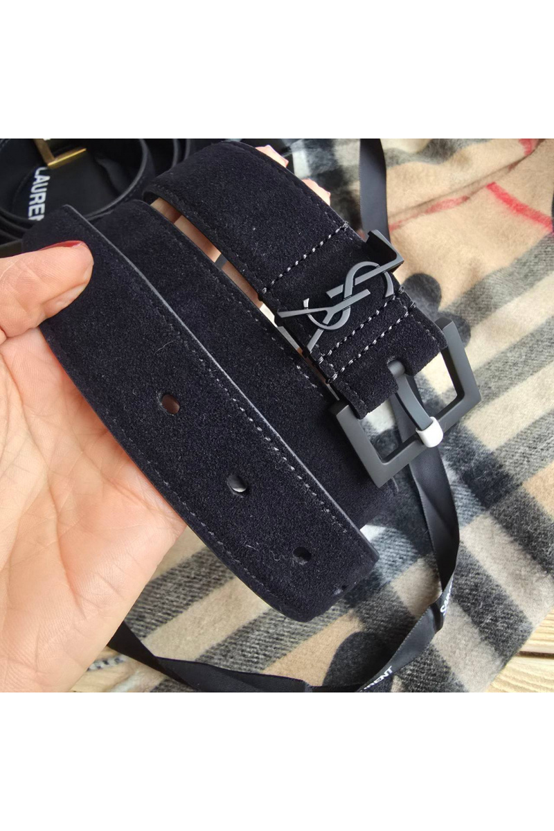 Yves Saint Laurent Замшевый ремень 