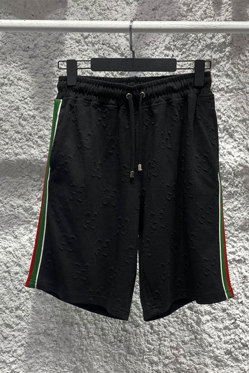 Gucci Брендовые мужские шорты чёрного цвета