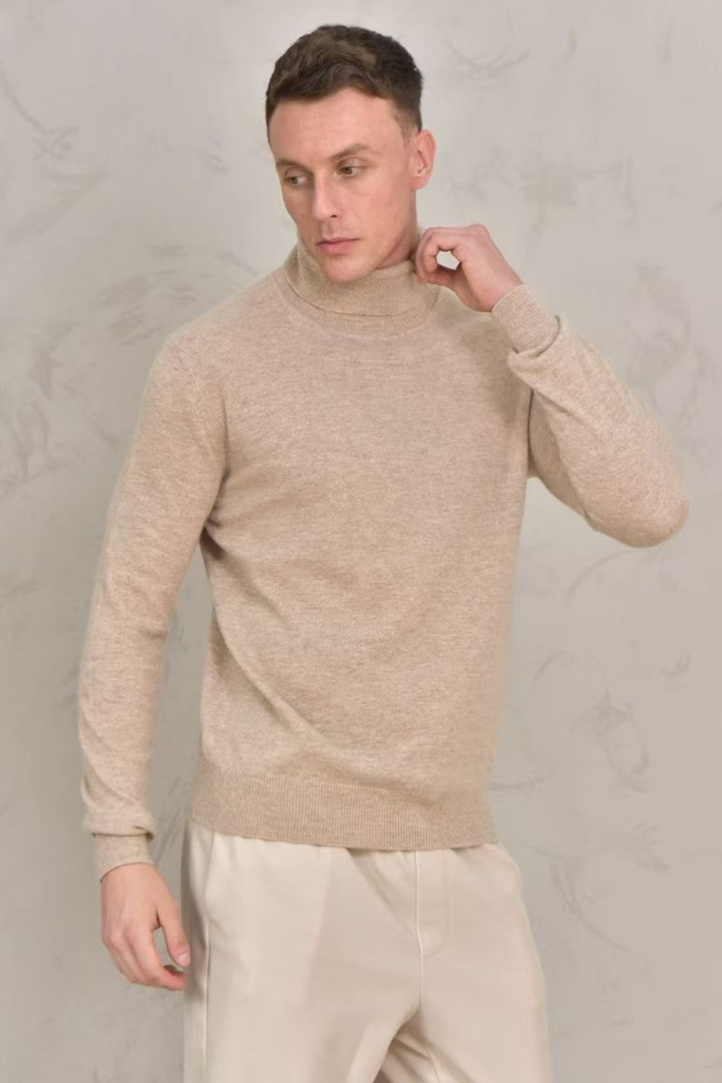 Loro Piana Мужская водолазка Premium - Light Tan