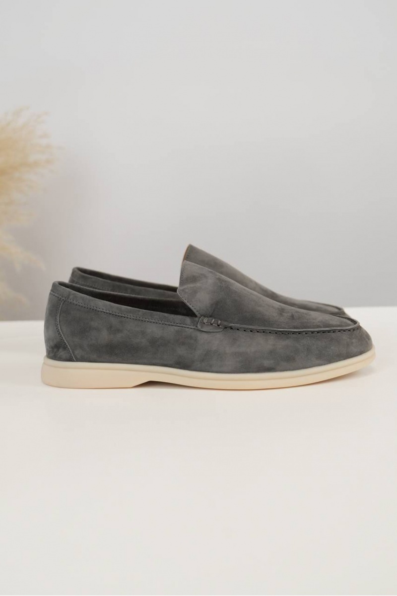 Loro Piana Мужские замшевые лоферы Summer Walk