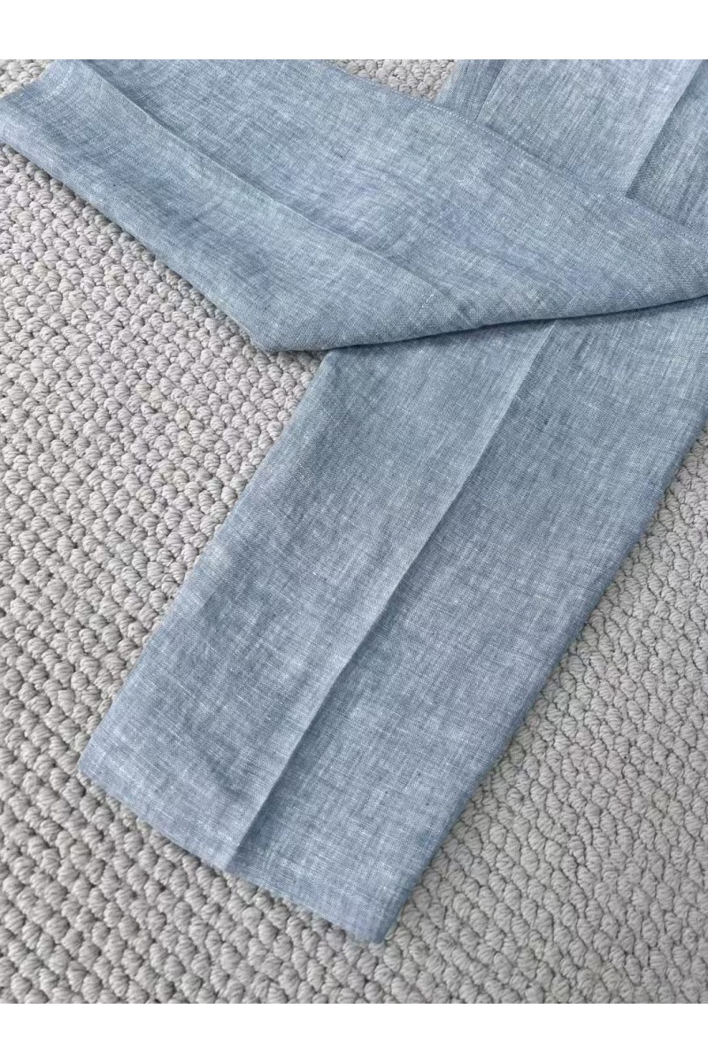 Designer Льняные брюки Premium - Blue