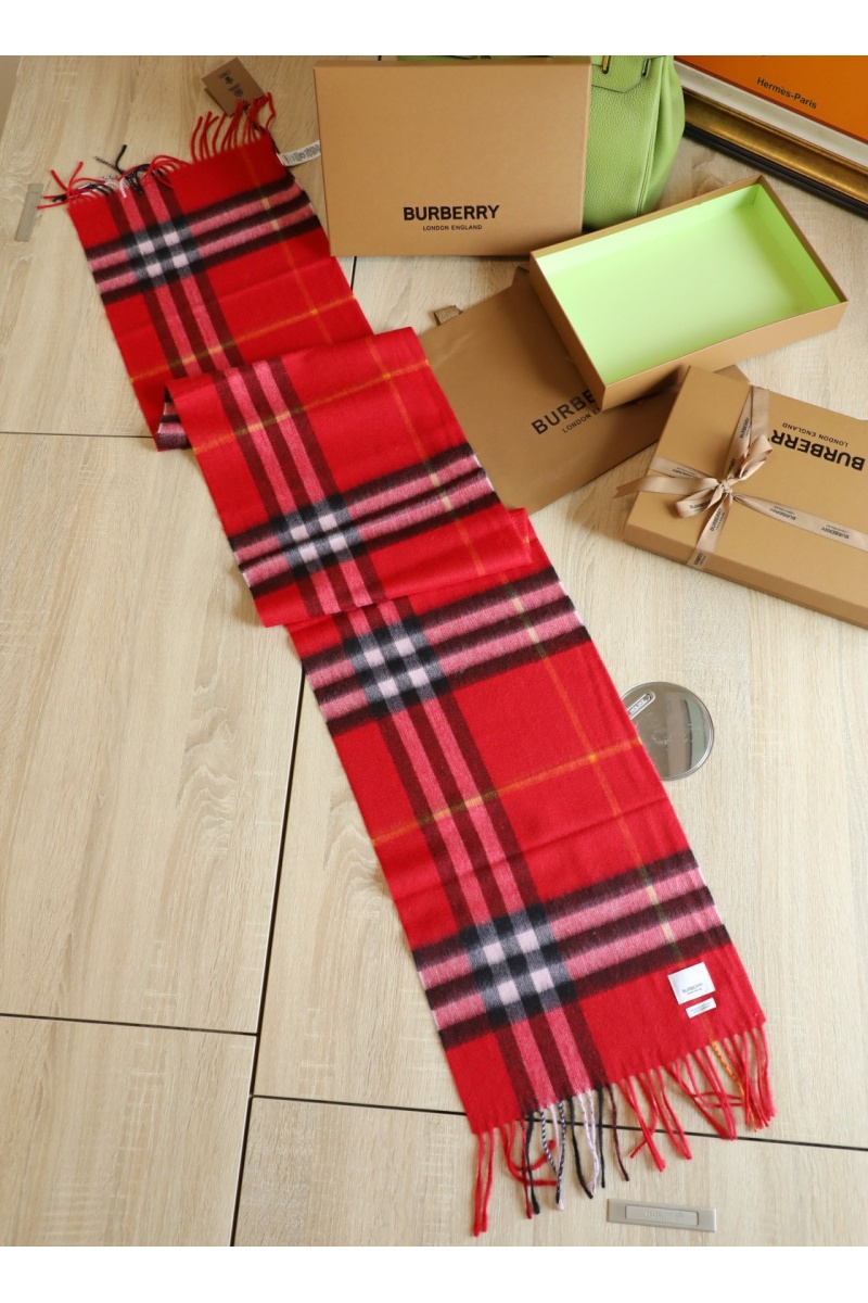 Burberry Шарф Check premium 168x30 см - Red