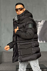 Мужская чёрная парка Hooded Puffer 