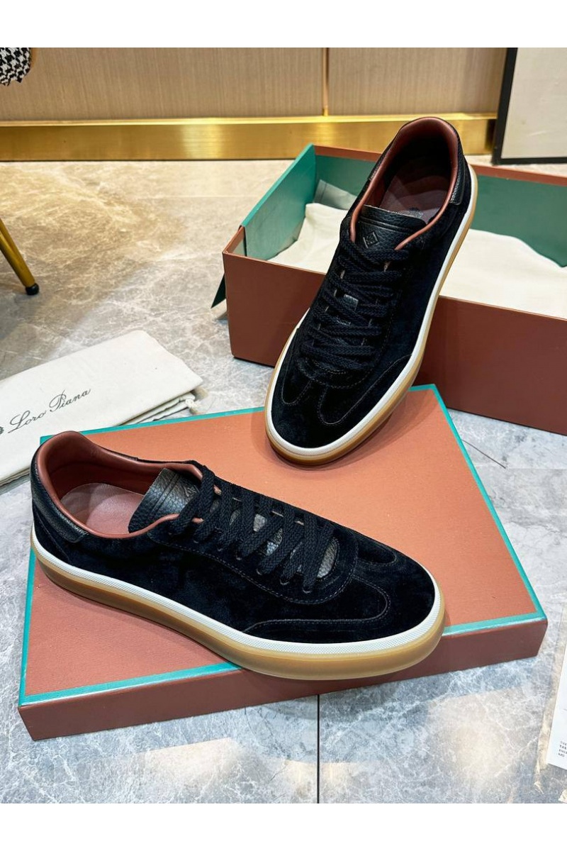 Loro Piana Мужские замшевые кроссовки Tennis Walk