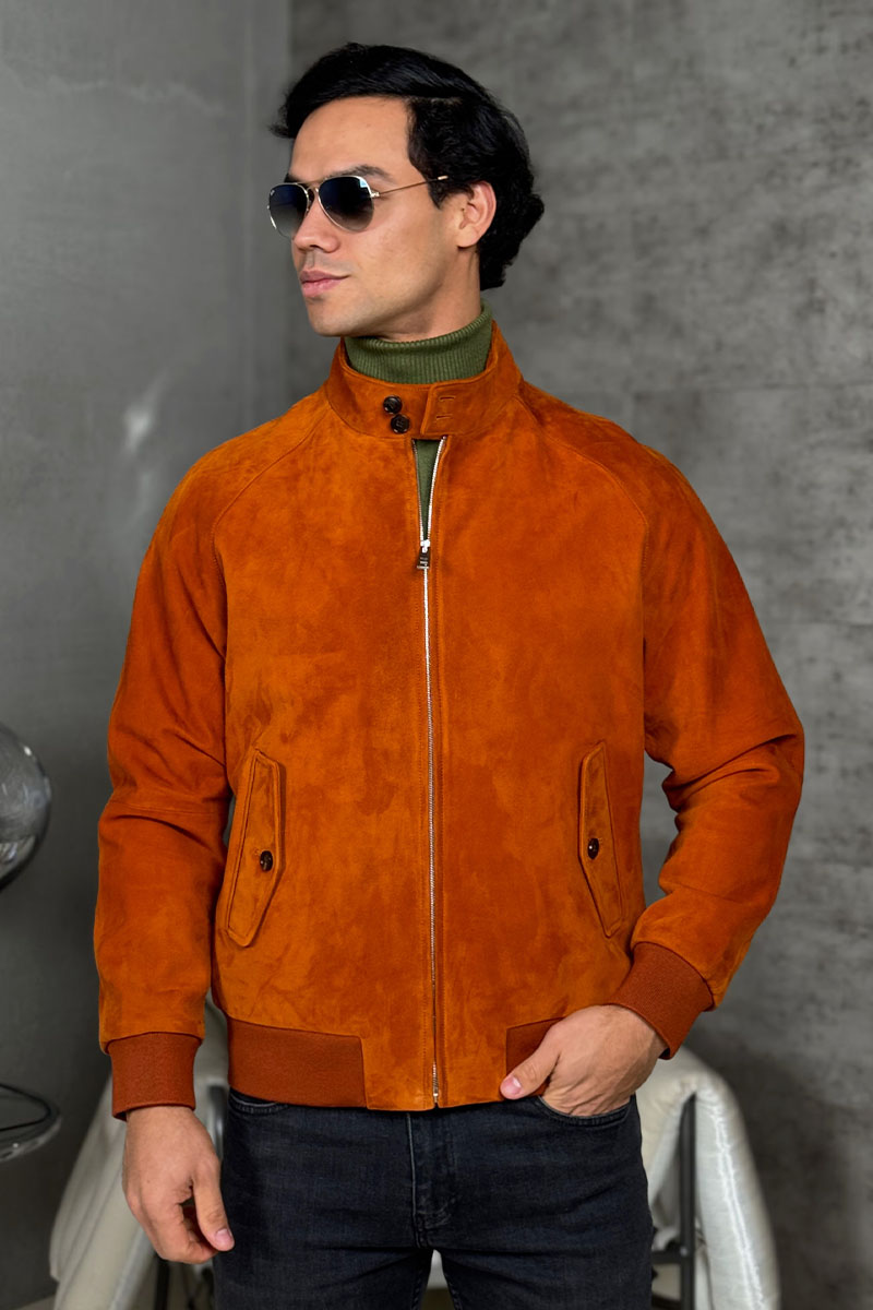 Prada Мужская кожаная куртка premium