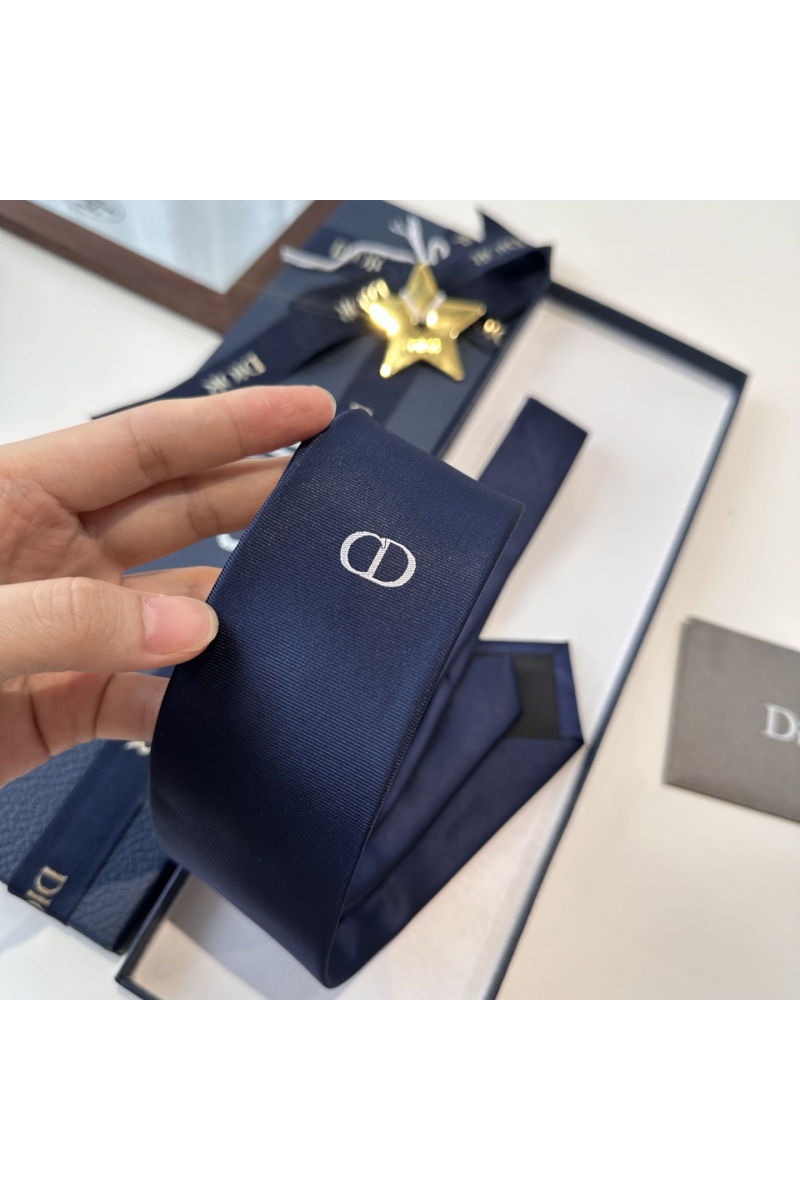 Dior Галстук logo-embroidered premium - Navy