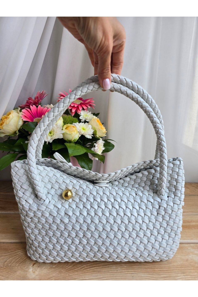 Bottega Veneta Кожаная сумка intrecciato 30x14 см