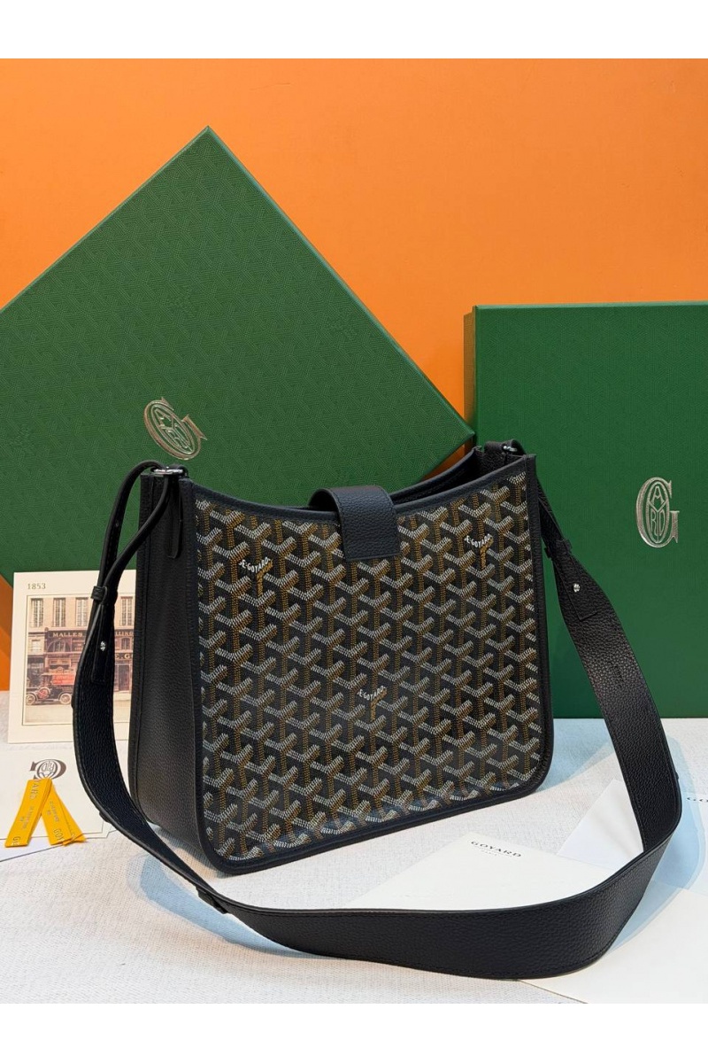 Designer Clothing Кожаная сумка Goyard Musette PM premium 28x22x10 см