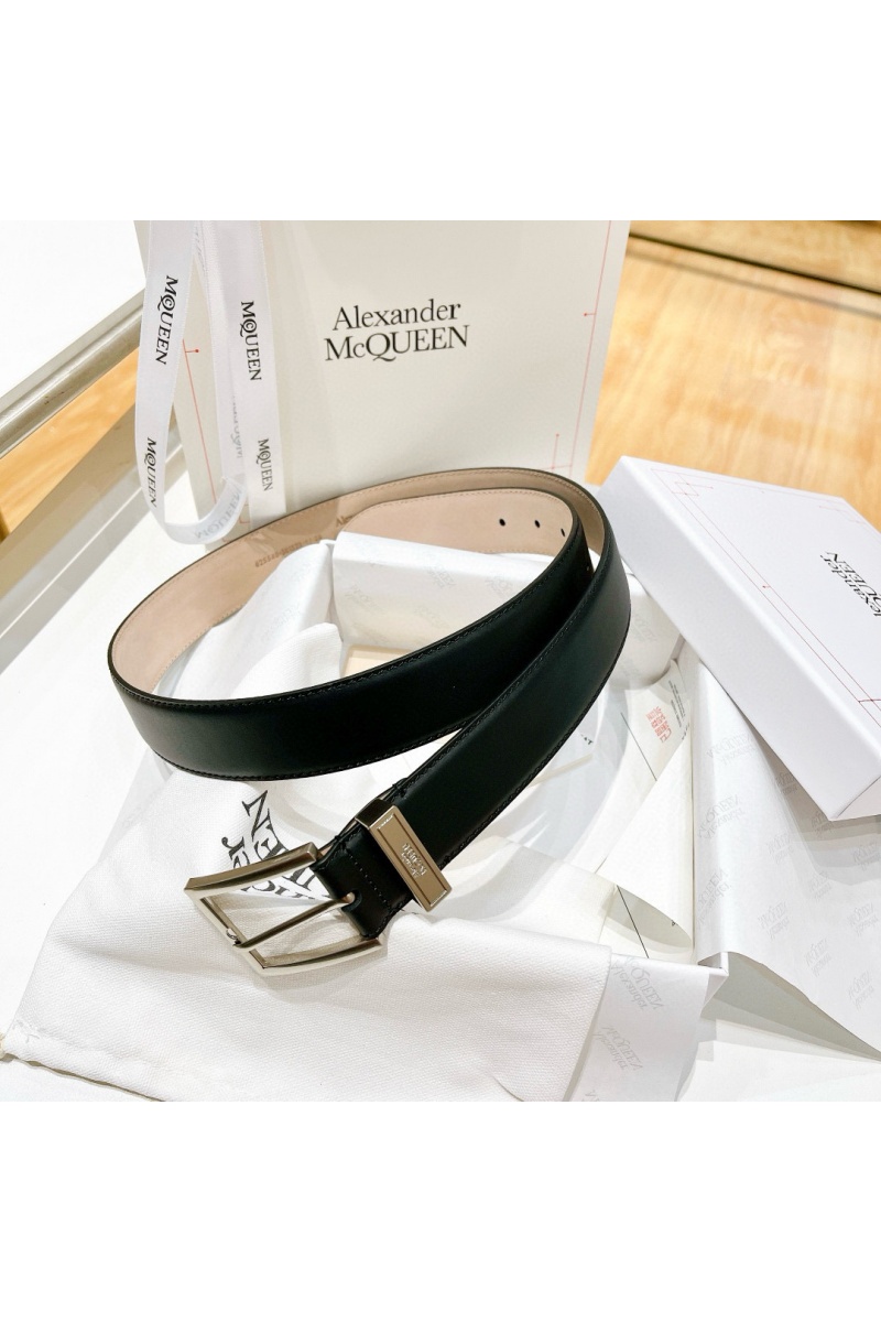 Alexander McQueen Кожаный ремень Premium (ширина 3.5 см)