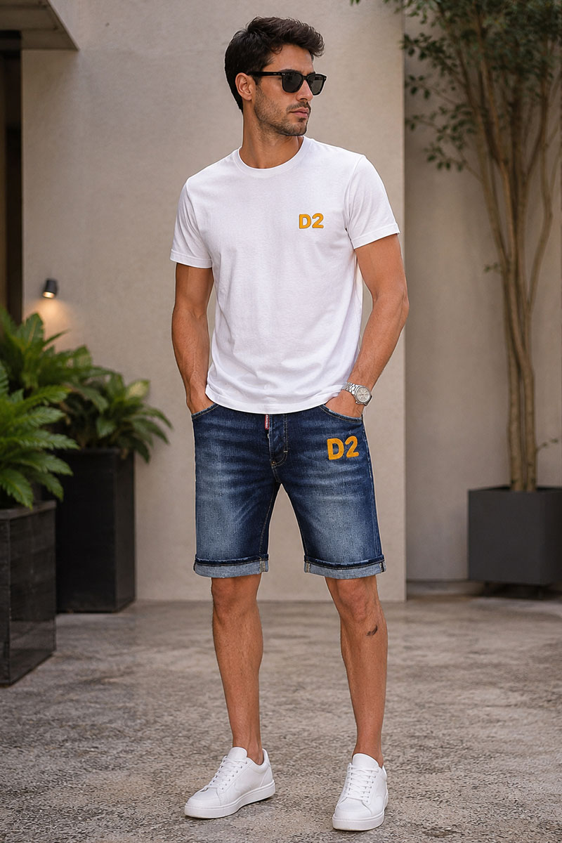 Dsquared2 Мужские джинсовые шорты 