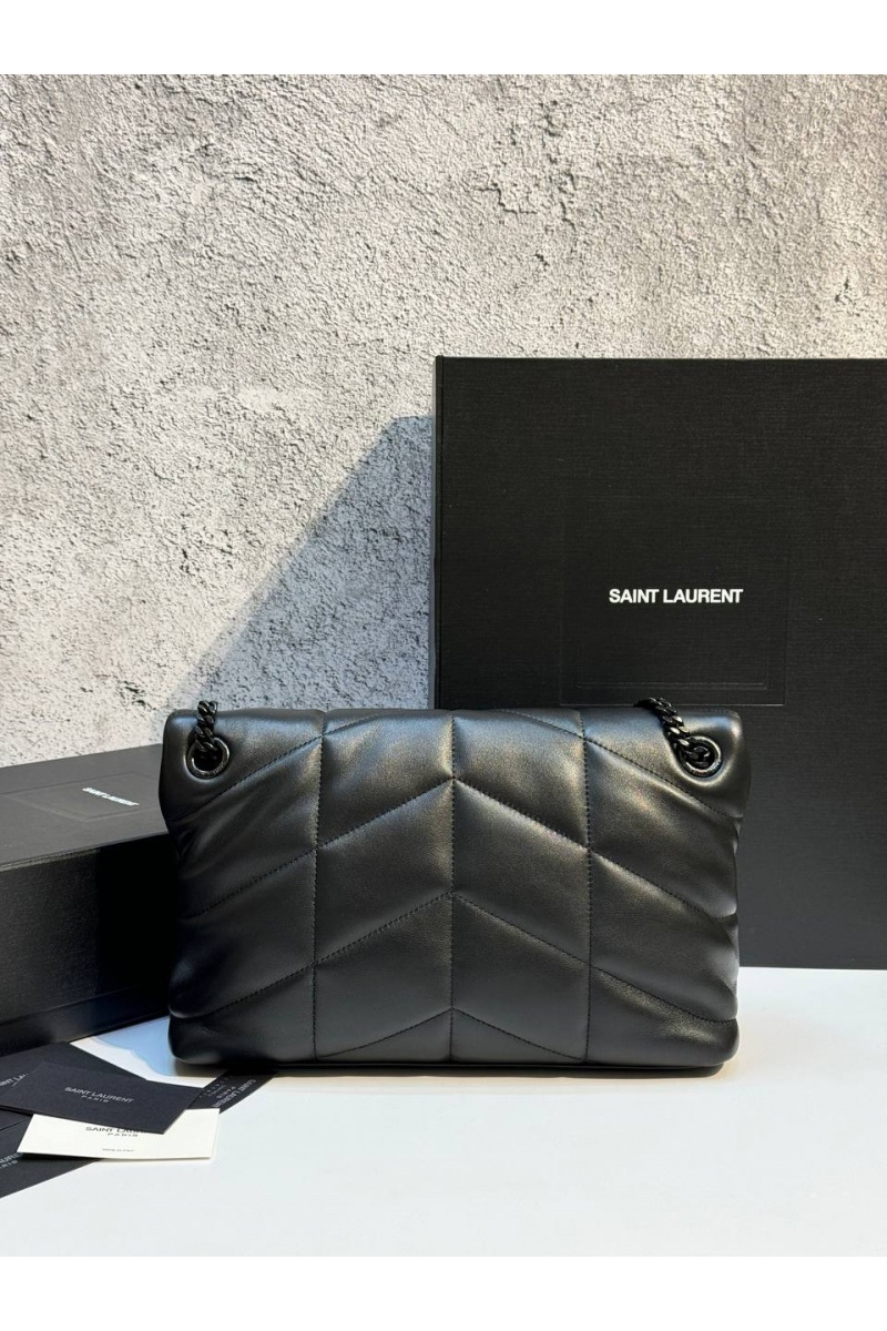 Yves Saint Laurent Кожаная сумка LouLou premium 28x17x9 см