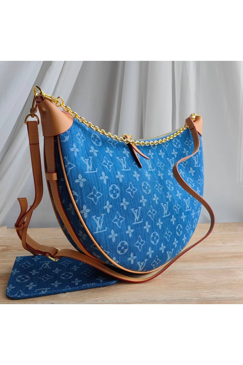 Lоuis Vuittоn Женская сумка Loop Hobo Monogram Jeans 35x25 см