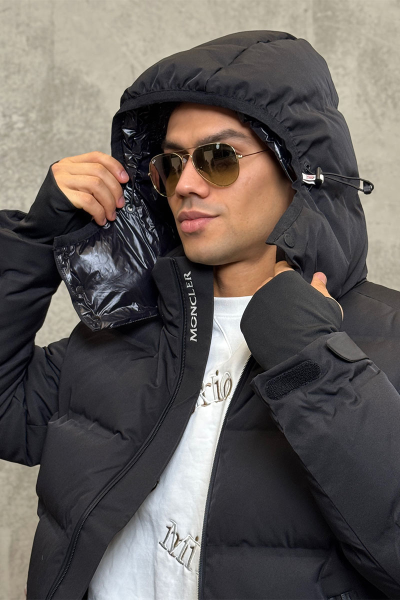 Moncler Мужской чёрный пуховик Grenoble Montgetech