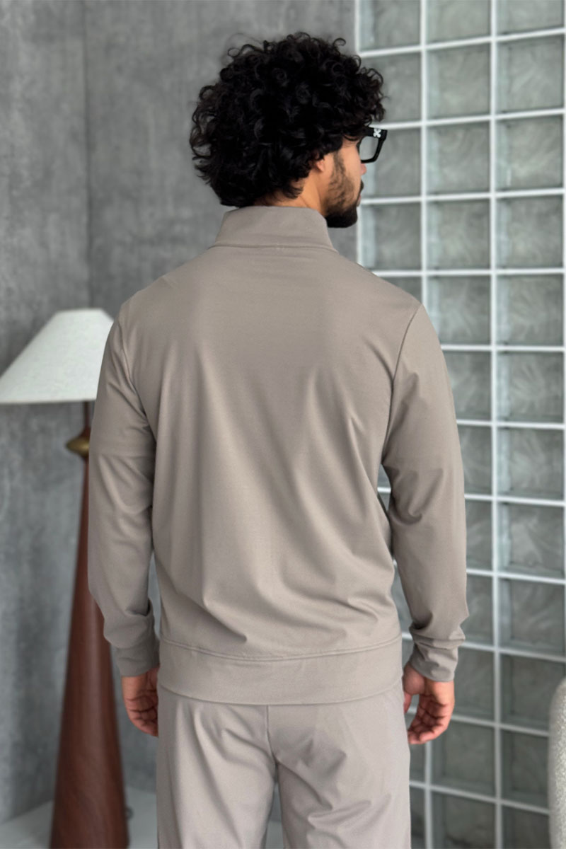 Hugо Воss Кофта на молнии бежевого цвета