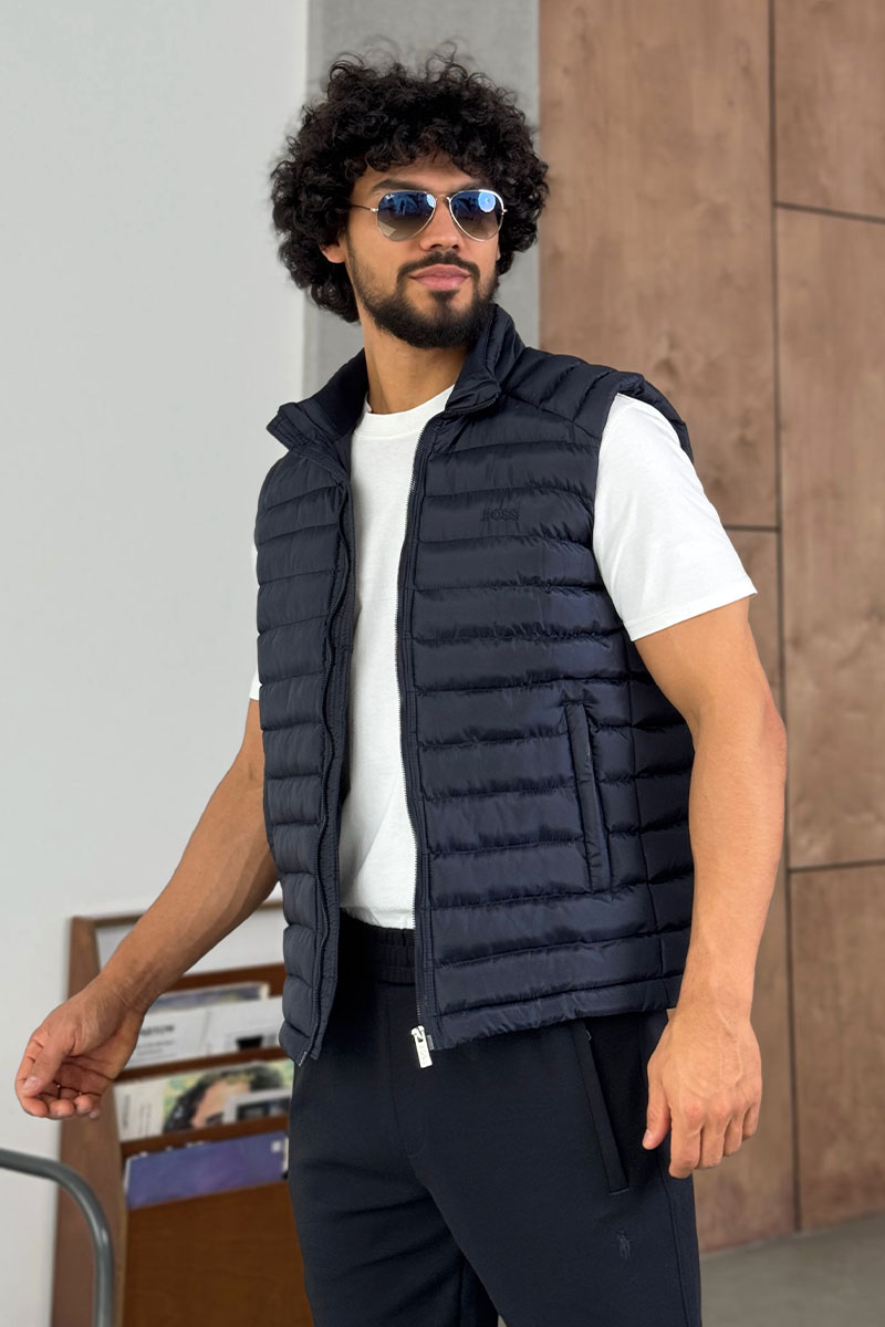 Hugо Воss Мужской синий жилет 